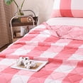 thumbnail image 2 of Deeceymbur Cotton Summer Quilt Washed Cool Blanket for Air Conditioning Lightweight Thin for Students Dormitory Home Use Embossed Pattern Style, 2 of 6