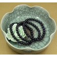 thumbnail image 4 of Synthetic Blue Sandstone Gemstone 6mm Round Beads Stretch Bracelet 7" Unisex, 4 of 4