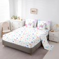 thumbnail image 3 of 7 Piece Bed in a Bag Full Size Comforter Set for Kids Flower Girls Unicorn Bedding Set,Cartoon Unicorn Reversible Bed Set,Rainbow Unicorn Comforter with Sheet Set,All Season, 3 of 5