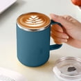 thumbnail image 1 of Tasse à Café de Voyage, Gobelet à Café Portable Réutilisable, Tasse Bouteille Isolée sous Vide, Tasse à Café Isolée avec Poignée et Couvercle, Tasse à Café Thermique sous Vide à Double Paroi en Acier Inoxydable, Tasse à Café de Voyage, 1 of 9