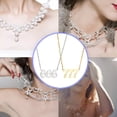 thumbnail image 3 of letairis Collier Pendentif en Forme de Chiffre pour Style Polyvalent à la Mode et Polyvalent Couleur Acier 666, 3 of 6