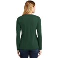 thumbnail image 3 of Port & Company 174 T-Shirt à Manches Longues pour Femmes, Favori des Fans, Col en V. LPC450VLS, 3 of 4
