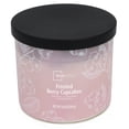 thumbnail image 3 of Mainstays 3-Wick Textured Wrapped Frosted Berry Cupcake Scented Candle, 14 oz, 3 of 6