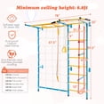 thumbnail image 4 of Costway 7 in 1 Kids Indoor Gym Playground Swedish Wall Ladder Children Home Climbing Gym Solid Wall Set Up, 4 of 10
