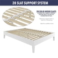 thumbnail image 3 of Steve Silver Nix Queen White Wood Platform Bed, 3 of 11