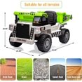 thumbnail image 4 of OUYAWEI 12V Ride on Dump Truck, Ride on Car with Electric Dump Bed, Remote Control and Extra Shovel,Construction Vehicle with USB, MP3, Music Player, Battery Indicator,White and Green, 4 of 8
