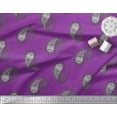 thumbnail image 3 of Soimoi Silk Fabric Paisley Block Decor Fabric Printed Yard 42 Inch Wide, 3 of 3