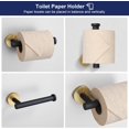 thumbnail image 4 of Gold Bathroom Towel Holder Set, Pieces Bathroom Hardware Set SUS Stainless Steel Round Wall Mounted, 4 of 14