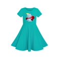 thumbnail image 1 of Robe Fille Éléphant Vert Dumbo Brodé Manches Courtes 4 Ans, 1 of 6