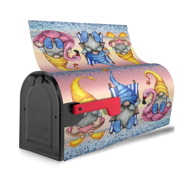 Ruiboury Weather-resistant And Robust Couch Cover Easy To Vivid Print Christmas Deer Pattern Mailbox Sleeve Cloth Standard Size YTYH2309056 1Set