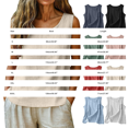 thumbnail image 3 of YAZHPA Hauts en Lin pour Femmes, Débardeurs en Coton et Lin pour Femmes Décontractés Sans Manches Chemises d'Été Col Ras du Cou Camisole, Bleu Marine TG, 3 of 5