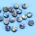 thumbnail image 3 of 20pcs Natural Abalone Shell Beads Flat Round Abalone Shell Loose Beads Spacer Bead for Earring Necklace Bracelet Jewelry Making 8MM, 3 of 8