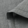 thumbnail image 4 of Chemises en Lin pour Femmes Été Femmes Printemps et Été Col à Revers Uni Coton Lin Robe Boutonnée Décontractée Poche Manches 3/4 Robe Chemise Robe d'Été pour Femmes Aguichant, 4 of 6