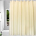 thumbnail image 4 of Maplenight Solid Color Shower Curtain Liner 79 x 71 Inch Waterproof Fabric Bathroom Curtain With Hooks Simple Modern Design For Tub Toilet Closet Polyester Washable Extra Long Yellow, 4 of 6