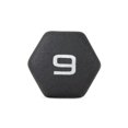 thumbnail image 4 of CAP Barbell, Black Neoprene Dumbbell, 9lb Single, 4 of 5