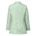 thumbnail image 5 of Meichang Womens Long Sleeve Solid Color Blazers Open Front Slim Fit Work Jackets Coats Lapel Collar No Button Blazers Cardigans Plus Size Jackets with Pockets Mint Green XL, 5 of 5