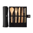 thumbnail image 2 of Agiferg Travel Cutlery Flatware Bamboo Utensils SetReusable Eco Friendly Portable, 2 of 2