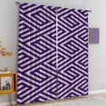 thumbnail image 4 of Geometric Symmetric Triangles Soundproof Privacy Curtains, Continuous Abstract Lines Illustration Blackout Pinch Pleated Curtains, Foldable Breathable Home Curtains for Living Bedroom-W52xL84in, 4 of 5