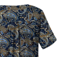 thumbnail image 2 of Woman Plus Size Short Sleeve Floral Blouses Henley T-Shirts V Neck Button Tunic Tops  M-4xl, 2 of 3