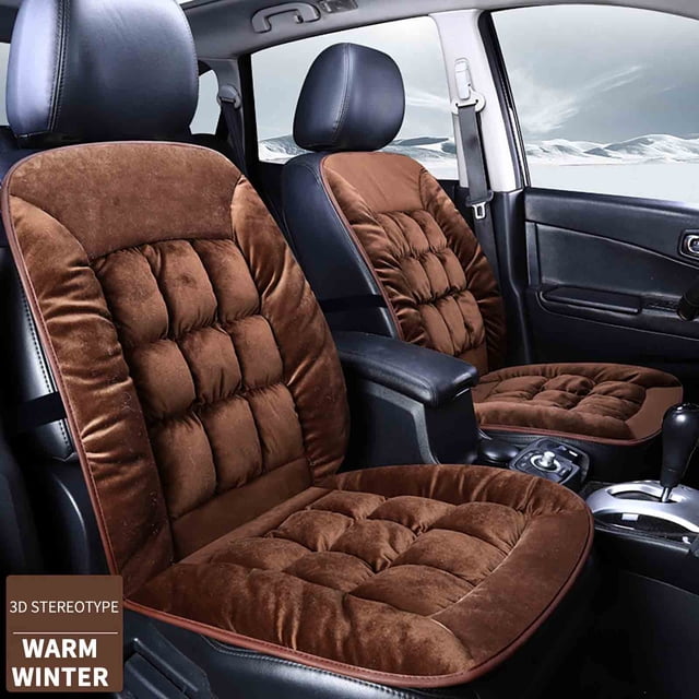 Meitianfacai Warm And Insulated Plush Car Seat Cover, Soft Automatic Protective Cover For Front And Rear Seat Cushions