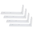 thumbnail image 1 of 4PCS Corner Braces Aluminum L Shaped Right Angle Support Fixing Repair Brackets Silver3030 Single Groove, 1 of 14