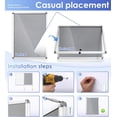 thumbnail image 4 of Fabric Bulletin Board Enclosed Wall-Mounted Display Case for Office Classroom Home x(xA), 4 of 9
