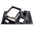 thumbnail image 5 of Dacasso Black Bonded Leather Desk Set, 8-Piece, 5 of 5