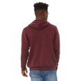 thumbnail image 2 of Bella Canvas 3719 Unisex Poly-Cotton Fleece Pullover Hoodie, L, Maroon, 2 of 3