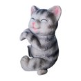 thumbnail image 1 of Abbracc Hanging Animal Statue Flower Pot Hugger Creative Garden Sculpture Resin Figurine Gray Kitty, 1 of 9