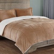 3 Piece Sherpa Reversible Down Alternative Comforter Set