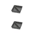 thumbnail image 1 of QualitChoice Home Hotel Felt Keys Tapes Phone Watch Storage Box Living Room Drawer Pens Remotes Jewellery Organizer Container Dark Grey 2PCS, 1 of 6