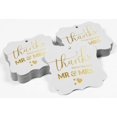 thumbnail image 4 of Inkdotpot Pack Of 100 Real Gold Foil Bracket Shape Paper Tags Thanks From The New Wedding Favor Hang Tags, 4 of 7