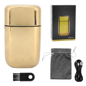 Metal Double Foil Shaver Imperméable Rasoir électrique sans fil de barbe pour la coupe des cheveux