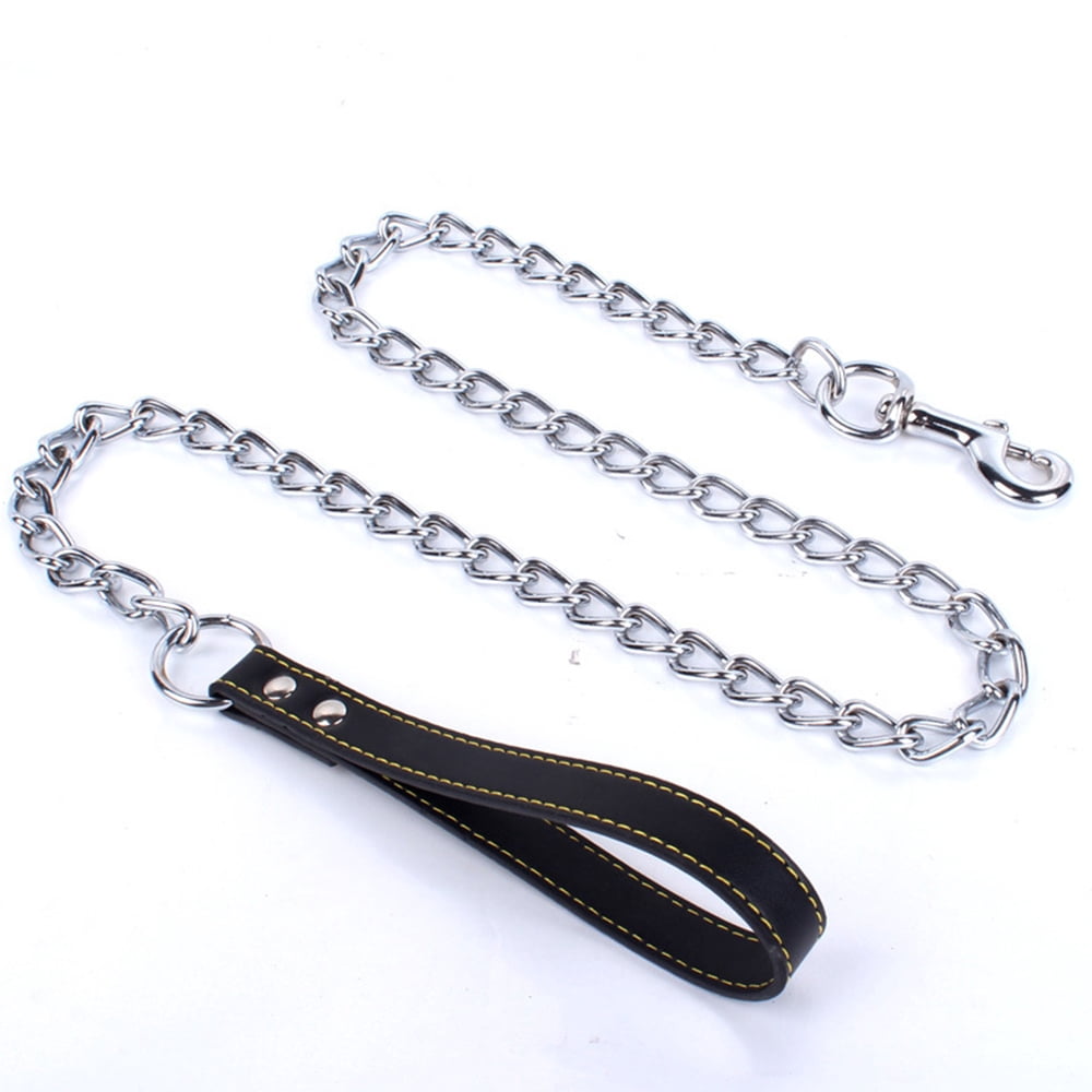 Dog Chain Leash, Chew Proof Dog Leashfo Dogs' Walking Hiking and Training