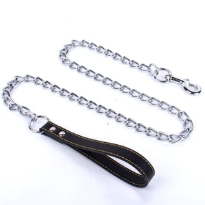 Dog Chain Leash, Chew Proof Dog Leashfo Dogs' Walking Hiking and Training