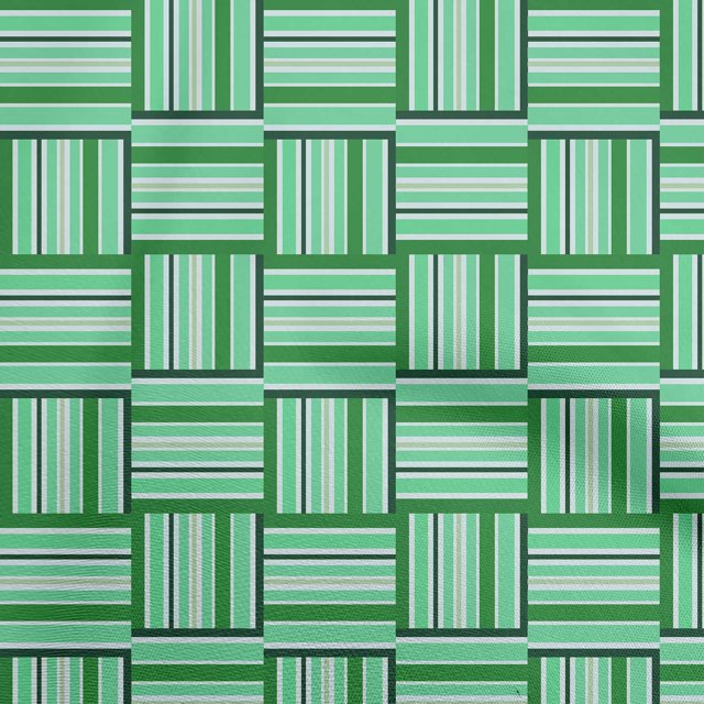 oneOone Georgette Viscose Green Fabric Geometric Craft Projects Decor Fabric Printed By The Yard 42 Inch Wide