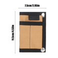 thumbnail image 3 of FHBVT Outdoor Card Pouch Multi-Functional Portable Waist Hanging Vintage Button Design Card Holder for Travel Commuting Hiking Outdoor Activity Small Gear Storage Pouch Lightweight Canvas Organizer, 3 of 6