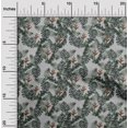 thumbnail image 2 of oneOone Cotton Cambric Gray Fabric Tropical Craft Projects Decor Fabric Printed By The Yard 56 Inch Wide, 2 of 5