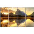 thumbnail image 2 of Lever de Soleil au Lac Vermillon dans le Parc Banff - Impression d'Art sur Toile Paysage, 2 of 3
