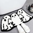 thumbnail image 4 of Halloween Floor Mat A Style 100X60Cm White Polyester Water Absorbent Non Slip Rug For Living Room Bathroom Decor A, 4 of 6