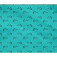 thumbnail image 4 of oneOone Cotton Flex Turquoise Blue Fabric Rabbit Animal Sewing Craft Projects Fabric Prints By Yard 40 Inch Wide, 4 of 4