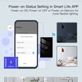 thumbnail image 4 of Smart Tuya WiFi Dimmer Switch, 1-Gang Touch Control, 90-250V AC, App Remote & Timer Function, Voice Control Compatible, US Standard, Black Finish, 2.4GHz Wi-Fi, Dimmable for LED/CFL/INC Bulbs, Home, 4 of 6