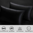 thumbnail image 4 of Bamboo Sheets Set of 4 - Rayon from Bamboo Cooling Bed Sheets, 16" Deep Pocket Fitted Sheet for Hot Sleepers, Full Size Soft Wrinkle-Resistant Bedding, 4 of 9