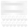 thumbnail image 2 of Miangastore 100pcs Clear Sticky Hanging Tabs Self Adhesive Hang Tabs PVC Tag Hook for Retail Display, 2 of 8