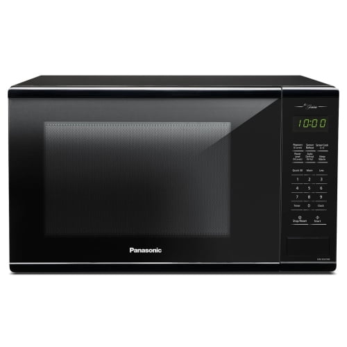 Open Box - Panasonic NN-SU64LB Mid-size 1.3 cft. 1100W Genius Microwave Oven, Black