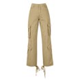 thumbnail image 4 of RKSTN Womns Pants Street Style Fashion Design Sense Multi Pocket Overalls Drawstring Elastic Low Waist Sports Pants Lightweight Soft Workout Pants, 4 of 5