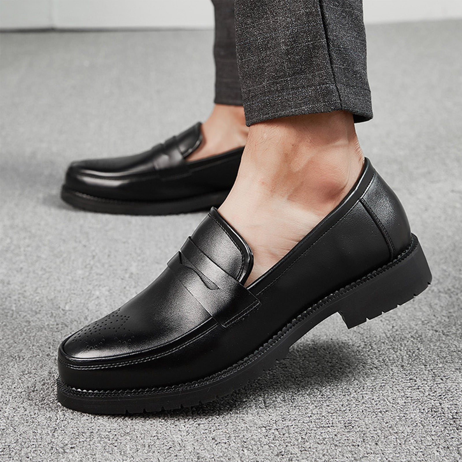 TIMIFIS Chaussures Habillées pour Homme Chaussures Oxford Formelles Derby Classiques à Lacets Été