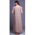 thumbnail image 4 of Bimba Robe Longue Maxi Imprimée pour Femmes en Rayonne, Vêtements de Nuit à Manches Courtes, 4 of 4