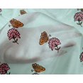 thumbnail image 4 of oneOone Silk Tabby Fabric Floral & Block Printed Craft Fabric BTY 42 Inch Wide, 4 of 4