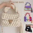 thumbnail image 2 of RYGRZJ Sac à Main Mode Coloré Crochet pour Femmes Épaule Épaisse à Franges I0M9 Sac Tissé, 2 of 5